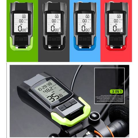 3 In 1 Wireless Bicycle Code Meter Lamp Strong Light Front Light, Red, Green, Blue, Black, Upgrade Floating (Red), Upgrade Floating (Green), Upgrade Floating (Blue), Upgrade Floating (Black), Red Upgrade Floating + Tail Light                           ...