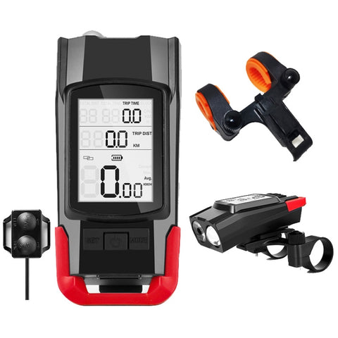 3 In 1 Wireless Bicycle Code Meter Lamp Strong Light Front Light, Red, Green, Blue, Black, Upgrade Floating (Red), Upgrade Floating (Green), Upgrade Floating (Blue), Upgrade Floating (Black), Red Upgrade Floating + Tail Light                           ...