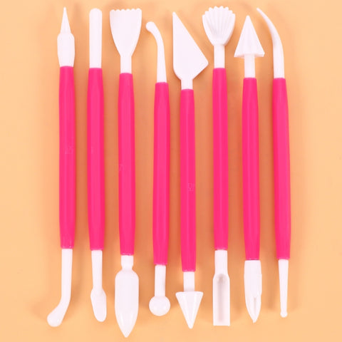 2 Sets Carving Pen Cake Fondant Carving Knife Making Cutting Tool 01030 Purple (OPP Bag Packaging), 01071 Yellow (OPP Bag Packaging), 01018 Red (OPP Bag Packaging), 02023 Blue (OPP Bag Packaging), 02030 Pink (OPP Bag Packaging)                         ...