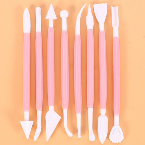 2 Sets Carving Pen Cake Fondant Carving Knife Making Cutting Tool 01030 Purple (OPP Bag Packaging), 01071 Yellow (OPP Bag Packaging), 01018 Red (OPP Bag Packaging), 02023 Blue (OPP Bag Packaging), 02030 Pink (OPP Bag Packaging)                         ...