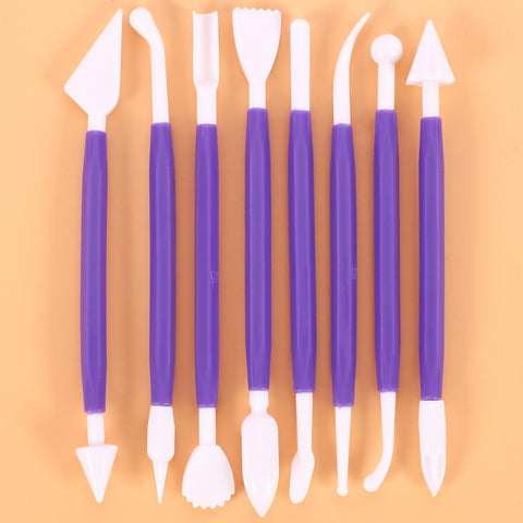 2 Sets Carving Pen Cake Fondant Carving Knife Making Cutting Tool 01030 Purple (OPP Bag Packaging), 01071 Yellow (OPP Bag Packaging), 01018 Red (OPP Bag Packaging), 02023 Blue (OPP Bag Packaging), 02030 Pink (OPP Bag Packaging)                         ...