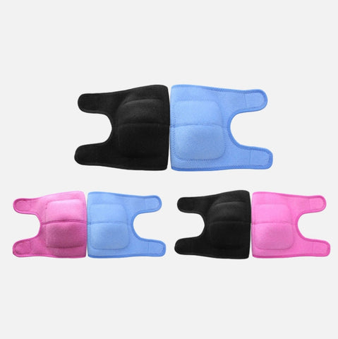Children Sponge Thickened Knee Pads Sports Dancing Anti-Fall Protective Gear, Specification: M  (Rose Red), S (Black), M (Black), S (Sky Blue), M (Sky Blue), S (Rose Red), M  (Rose Red)
