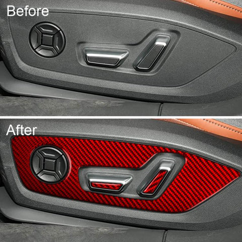 6pcs /Set Adjustment Panel Trim Sticker For Audi A5 / A5L / S5 Avant / A5 Saloon / A6 Avant / A6L