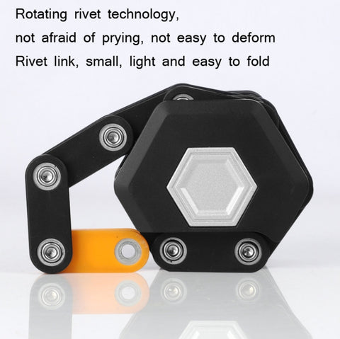 WEST BIKING Bicycle Snti-Theft Key Lock Motorcycle Chain Folding Lock, Folding Lock