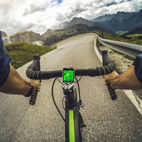 WEST BIKING Mountain Bike Wireless Code Meter Large-Screen Multifunctional Waterproof Speedometer, Large-Screen
