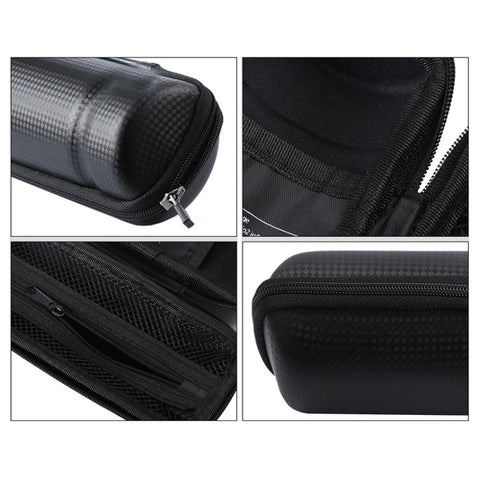 WEST BIKING Bicycle Hard Shell Bag Portable Storage And Riding Equipment, Black, Bright Black