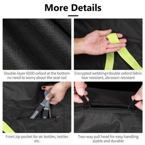 WEST BIKING Folding Bicycle Bag Bicycle Storage Bag, Small （Black）, Small （Green）, Large （Black）, Large （Green）