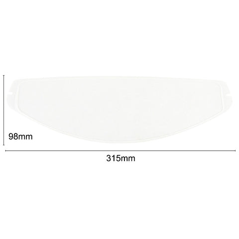 Clear Riding Anti-Fog Film Lens Sticker For K1 K3sv K5 Model Studded Helmet, 31.5x9.8cm