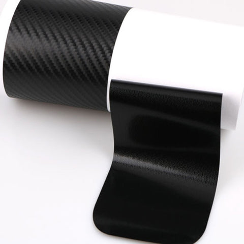 5 Sets Car Threshold Carbon Fiber Sticker Car Door Scratch Strip Anti-Kick Film Protective Pad Threshold Strip, 4 PCS / Set 3D Black, 4 PCS / Set 4D Black