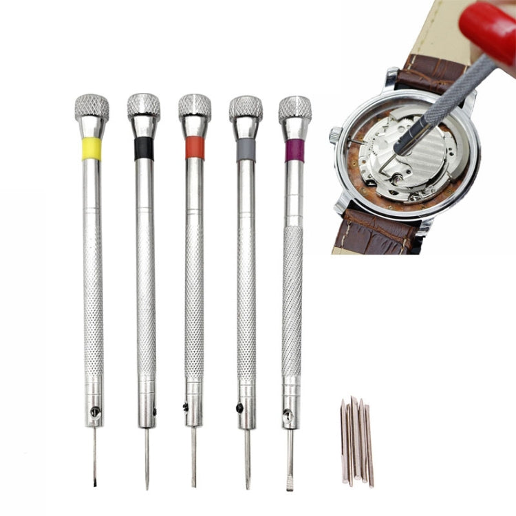 Watch Repair Tools Glasses Computer Screwdrivers, Style: White Bits, 5 in 1 White Bits, 5 in 1 Black Bits