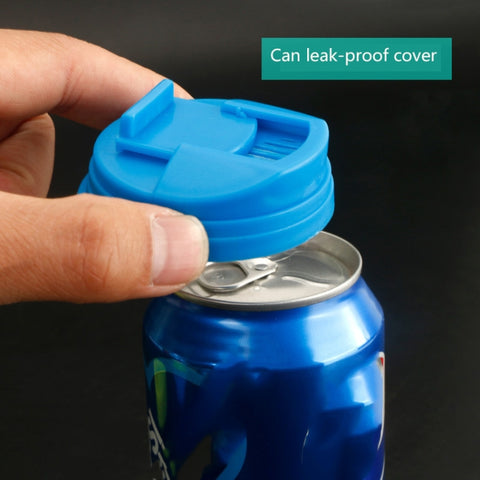 3 PCS Universal Leak-Proof Cover For Cans Push-Type Splash-Proof Cover, Blue, Yellow, Red
