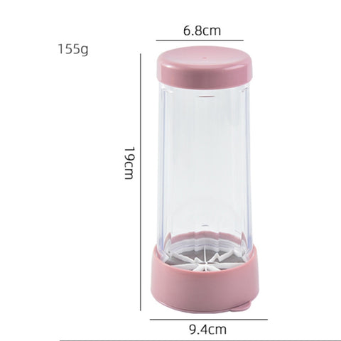 Rotating Stainless Steel Tall Cup Body Flour Sieve Sugar Bowl, Flour Sieve Sugar Bowl