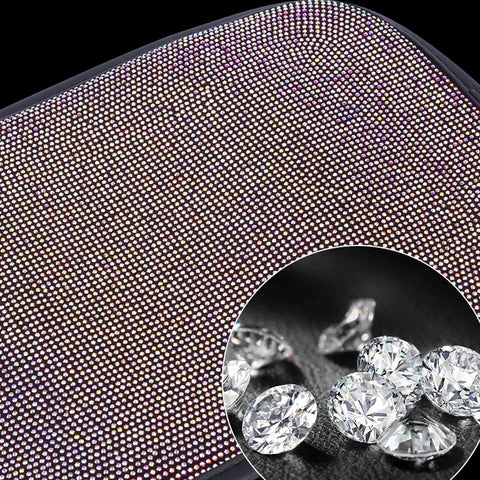 Car Diamond Armrest Box Cushion Personalized Car Decorations Dirt And Non-Slip, Black Colorful Diamond, Black White Diamond, Black Blue Diamond, Black Green Diamond