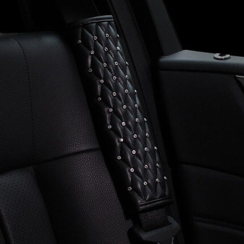 Car Interior Cover Diamond Car Accessories, A Pair Shoulder Guard, Gear Cover, Handbrake Cover