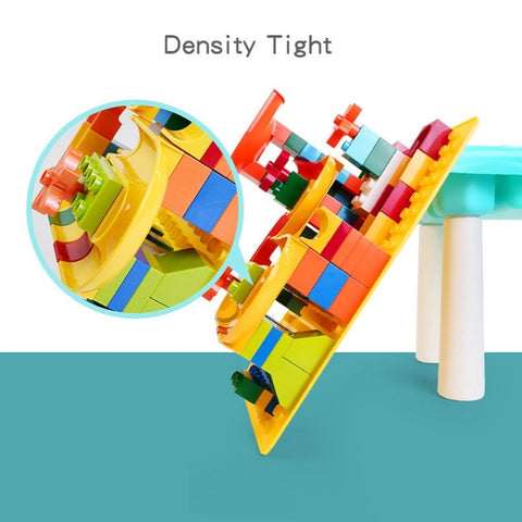 Multifunctional Building Table Learning Toy Puzzle Assembling Toy For Children, Style:, Table + Chair + 101 Blocks, Table + Chair + 83 Blocks, Table +76 Blocks, 76 Blocks, Small Table + 76 Blocks, 300 Small Blocks, 500 Small Blocks