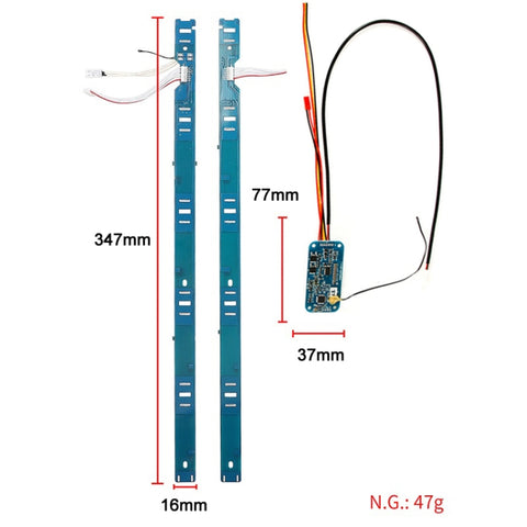Electric Scooter BMS Board + Side Strip Kit For Xiaomi Mijia M365 Pro, BMS Board + Side Strip