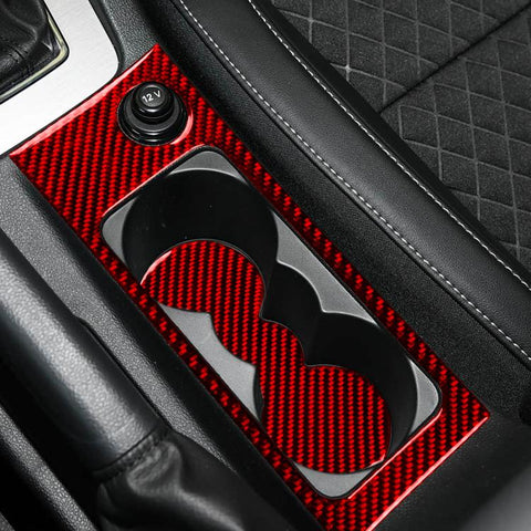 For 2017-2021 Skoda Octavia Left And Right Hand Drive Cup Holder Frame + Cup Mat Sticker