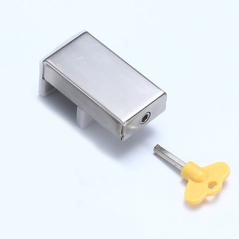 2 PCS Aluminum Screen Window Door Lock Child Protection Safety Lock Anti-theft Stopper, Hex Key, One-word Key