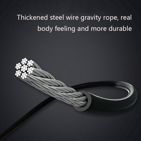 Rope / Cordless Dual-use Version Student Exam Exercise Fitness Smart Counting Skipping Rope with Load Weight, Black Yellow, White Black, White Blue, White Powder