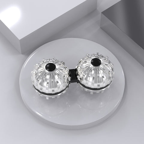 Siamese Massage Ball Fingertip Spinner Toy Decompression Artifact, (Silver), (Black), (Bronze), (Red Copper)