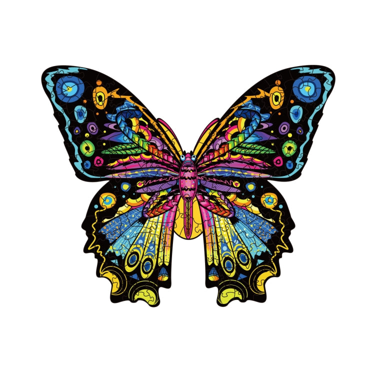 Butterfly Wooden Alien Puzzle Irregular Three-Dimensional Animal Puzzle, Size:, S, M, L