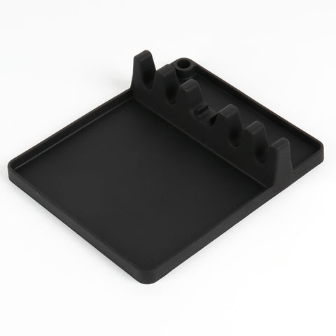 2 in 1 Kitchen Silicone Spoon Holder Shelf, Large (Gray), Medium (Gray), Large (Black), Medium (Black), Large (Red), Medium (Red), Large (Blue), Medium (Blue), Large (Orange), Medium (Orange), Large (Green), Medium (Green)