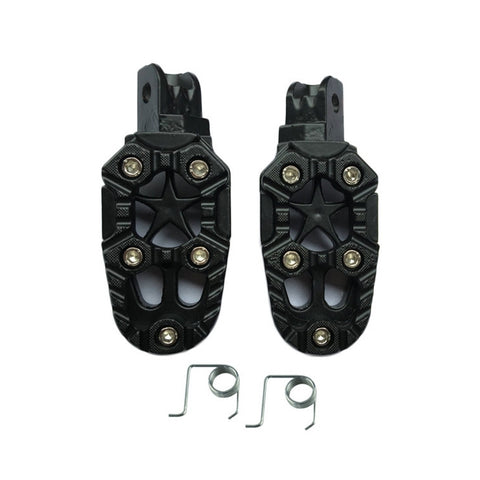 Motorcycle Modified Aluminum Alloy Foot Pedal Accessories, Red, Black, Silver, Blue, Yellow, Orange, Purple