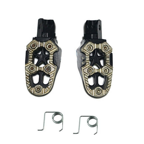 Motorcycle Modified Aluminum Alloy Foot Pedal Accessories, Red, Black, Silver, Blue, Yellow, Orange, Purple