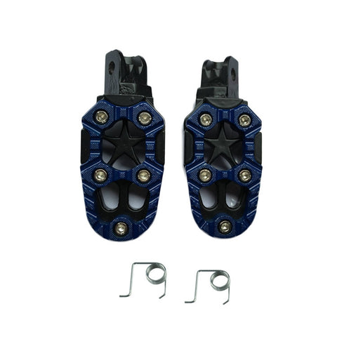 Motorcycle Modified Aluminum Alloy Foot Pedal Accessories, Red, Black, Silver, Blue, Yellow, Orange, Purple