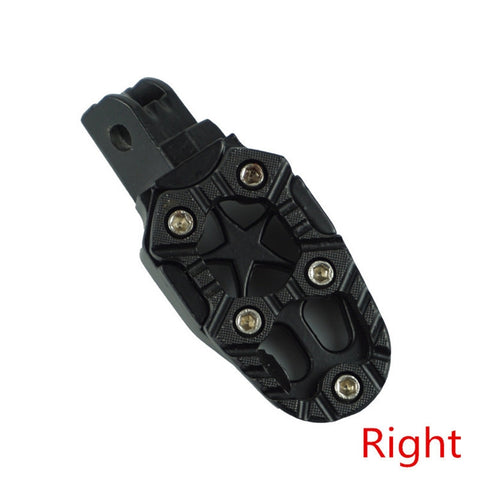 Motorcycle Modified Aluminum Alloy Foot Pedal Accessories, Red, Black, Silver, Blue, Yellow, Orange, Purple
