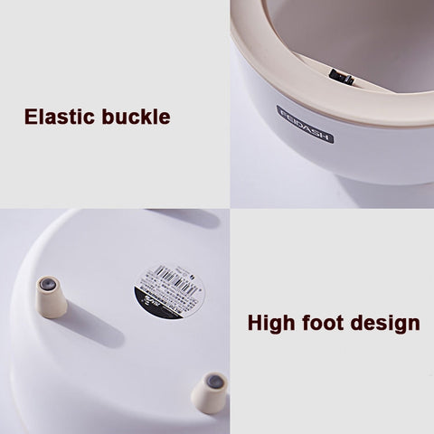 Mini Desktop Trash Can Simple Press Grunge Storage Bucket Student Dormitory Bedside Cabinet Round Trash Cartridge, Round Trash Cartridge