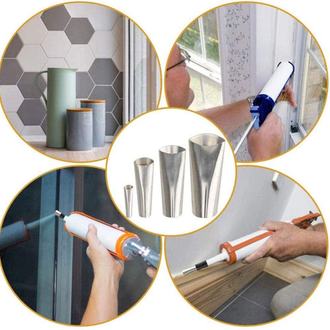 32 PCS / Set Metal Scraper Nozzle Application Polishing Grout Scraping Beauty Sewing Tools, 32 PCS / Set