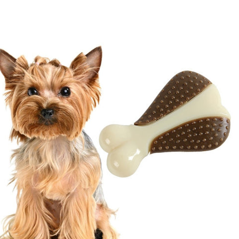 Pet Bite Resistant Toy Nylon Cowhide Molar Teeth Eating Play Bone Dog Toy, Small (Steak), Large (Steak), Small  (Chicken Wings), Large (Chicken Wings), Small  (Chicken Leg), Large  (Chicken Leg), Small (Ring), Large  (Ring), Small (UFO), Large (UFO)   ...