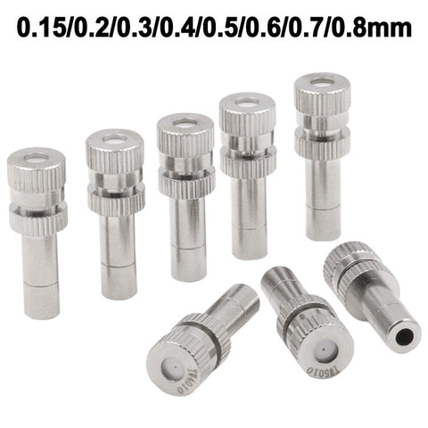 Humidifying And Dedusting Cooling Atomizing Sprinkler Quick-Plug Fog Misting Nozzle, 0.15mm, 0.2mm, 0.3mm, 0.4mm, 0.5mm, 0.6mm, 0.7mm, 0.8mm