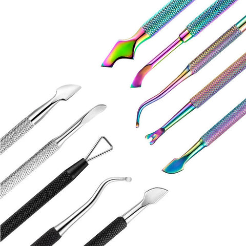 FABIYAN Stainless Steel Dead Skin Shear Steel Push Nail Art Tool Set, Specification: Set 3, Set 1, Set 2, Set 3, 3 Sets-Set 4, Set 5, Set 6, Set 7, Set 8, Set 9, Set 10, Set 11, Set 12, Set 13, Set 14, Set 15, Set 16