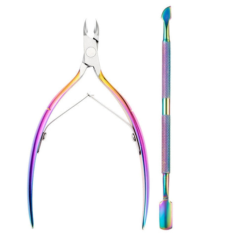 FABIYAN Stainless Steel Dead Skin Shear Steel Push Nail Art Tool Set, Specification: Set 3, Set 1, Set 2, Set 3, 3 Sets-Set 4, Set 5, Set 6, Set 7, Set 8, Set 9, Set 10, Set 11, Set 12, Set 13, Set 14, Set 15, Set 16