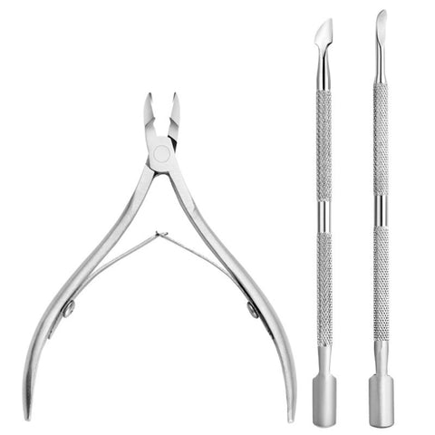 FABIYAN Stainless Steel Dead Skin Shear Steel Push Nail Art Tool Set, Specification: Set 3, Set 1, Set 2, Set 3, 3 Sets-Set 4, Set 5, Set 6, Set 7, Set 8, Set 9, Set 10, Set 11, Set 12, Set 13, Set 14, Set 15, Set 16