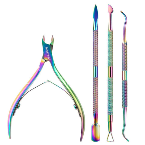 FABIYAN Stainless Steel Dead Skin Shear Steel Push Nail Art Tool Set, Specification: Set 3, Set 1, Set 2, Set 3, 3 Sets-Set 4, Set 5, Set 6, Set 7, Set 8, Set 9, Set 10, Set 11, Set 12, Set 13, Set 14, Set 15, Set 16