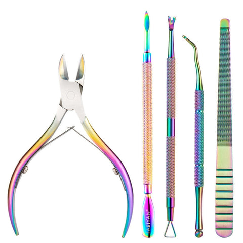 FABIYAN Stainless Steel Dead Skin Shear Steel Push Nail Art Tool Set, Specification: Set 3, Set 1, Set 2, Set 3, 3 Sets-Set 4, Set 5, Set 6, Set 7, Set 8, Set 9, Set 10, Set 11, Set 12, Set 13, Set 14, Set 15, Set 16