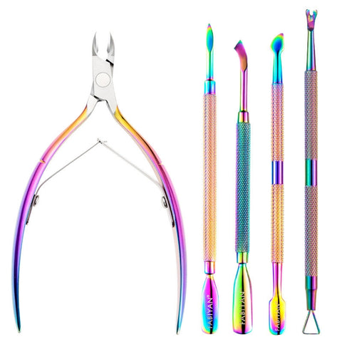 FABIYAN Stainless Steel Dead Skin Shear Steel Push Nail Art Tool Set, Specification: Set 3, Set 1, Set 2, Set 3, 3 Sets-Set 4, Set 5, Set 6, Set 7, Set 8, Set 9, Set 10, Set 11, Set 12, Set 13, Set 14, Set 15, Set 16