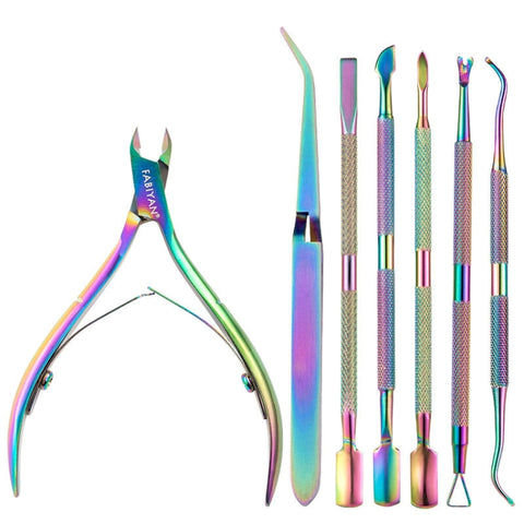 FABIYAN Stainless Steel Dead Skin Shear Steel Push Nail Art Tool Set, Specification: Set 3, Set 1, Set 2, Set 3, 3 Sets-Set 4, Set 5, Set 6, Set 7, Set 8, Set 9, Set 10, Set 11, Set 12, Set 13, Set 14, Set 15, Set 16