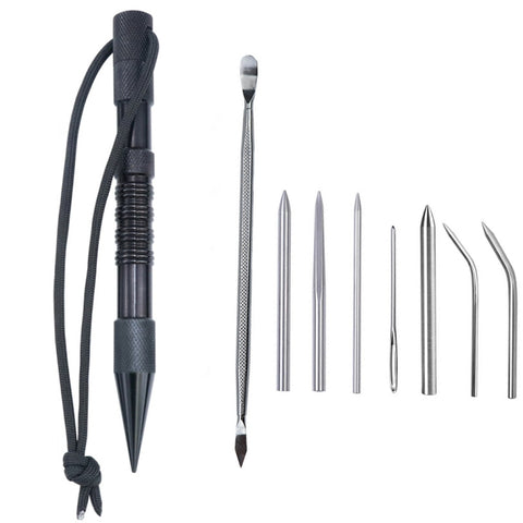 Umbrella Rope Needle Marlin Spike Bracelet DIY Weaving Tool, Specification:, 4 PCS / Set Black, 4 PCS / Set Silver, 5 PCS / Set Black, 5 PCS / Set Silver, 6 PCS / Set Black, 6 PCS / Set Silver, 7 PCS / Set Black, 7 PCS / Set Silver, 9 PCS / Set Black  ...