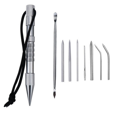 Umbrella Rope Needle Marlin Spike Bracelet DIY Weaving Tool, Specification:, 4 PCS / Set Black, 4 PCS / Set Silver, 5 PCS / Set Black, 5 PCS / Set Silver, 6 PCS / Set Black, 6 PCS / Set Silver, 7 PCS / Set Black, 7 PCS / Set Silver, 9 PCS / Set Black  ...