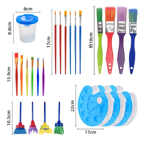 39 In 1 Painting DIY Graffiti Painting Art Supplies For Children, 39 In 1