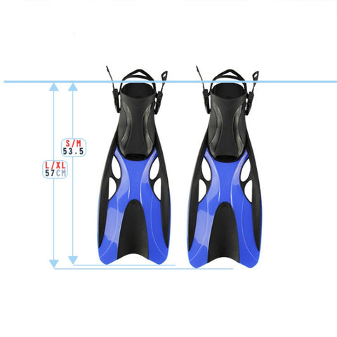 Adjustable Swimming Diving Fins Professional Diving Equipment For Adults, M, L