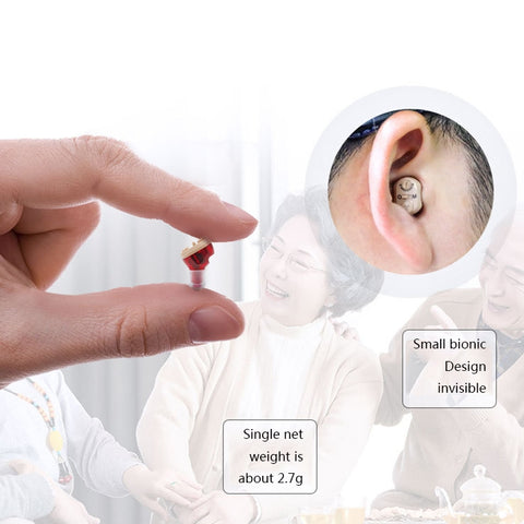Old Man Hearing Aid Sound Amplifier Sound Collector, Red, Blue