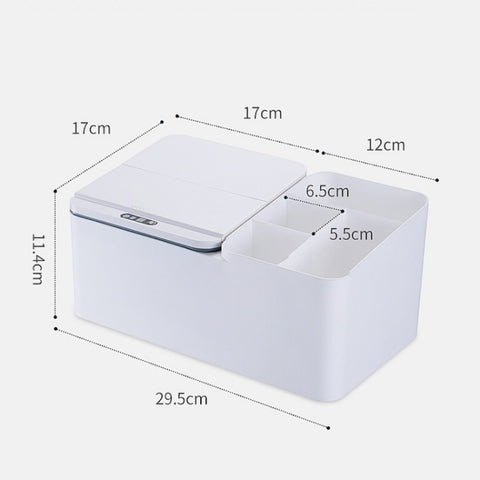 EXPED SMART Intelligent Induction Desktop Electric Storage Box, Battery Version (White), Battery Version (Gray), USB Charging (White), USB Charging (Gray)