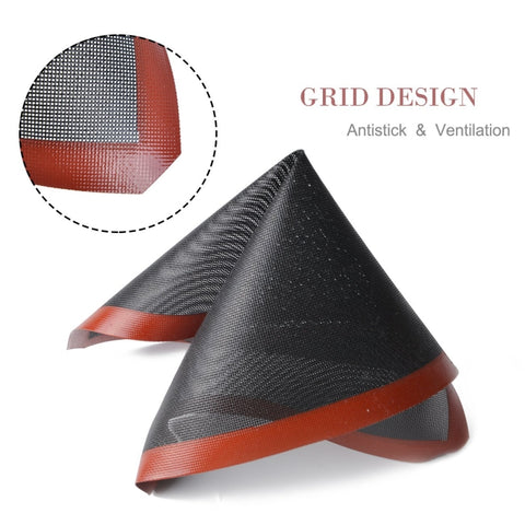 Hollow Non-Stick High Temperature Baking Mat Breathable Glass Fiber Baking Pan Mat, 40x30cm Straight Angle, 12 Lap 40x30cm Cut Angle, 18 Lap 40x30cm Straight Angle, 57x37cm Straight Angle