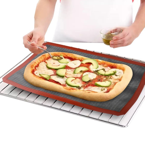 Hollow Non-Stick High Temperature Baking Mat Breathable Glass Fiber Baking Pan Mat, 40x30cm Straight Angle, 12 Lap 40x30cm Cut Angle, 18 Lap 40x30cm Straight Angle, 57x37cm Straight Angle