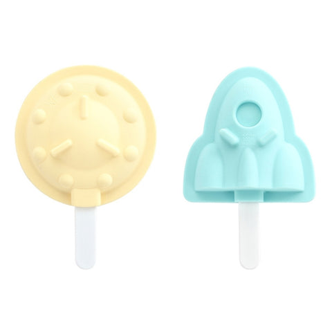 Household Silicone Popsicle Ice Cream Mold With Lid, Grape, Strawberry, Flying Saucer, Rocket, Strawberry + Grape, Flying Saucer + Rocket